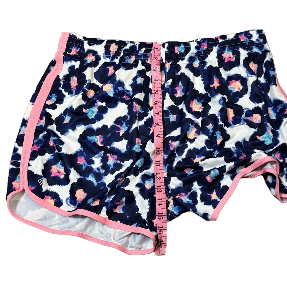 Zelos Blue Leopard Animal Print Athletic Leisure Shorts Women Size XL - Picture 7 of 10